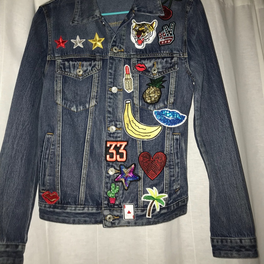 Sunset + Spring Patched Denim Jacket - Womens